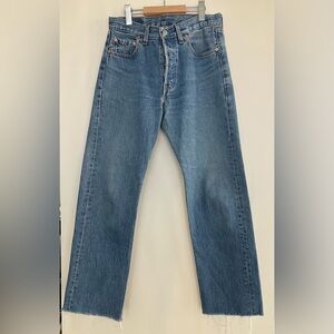 Levi's 501 Straight Blue Jeans